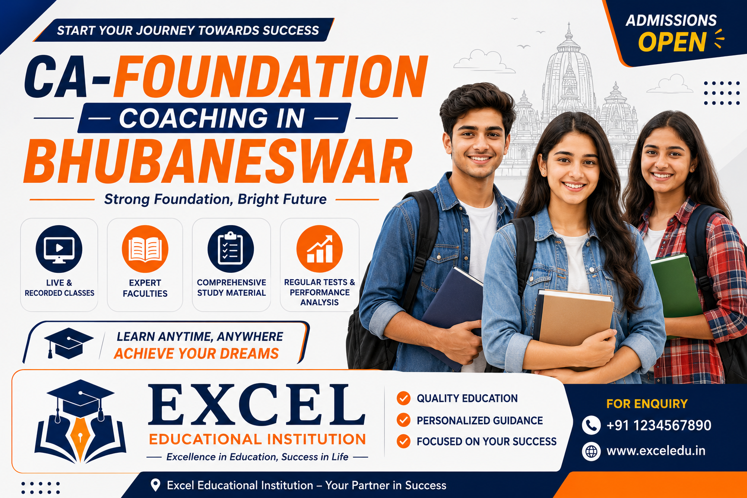 CA Foundation Classes in Bhubaneswar by Excel Educational Institution